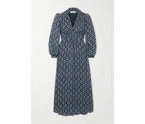 Luella Midikleid aus Crêpe mit Blumenprint