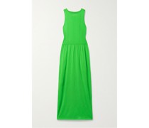 Maxikleid aus Gerippter Wolle