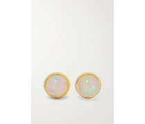 Lotus Ohrstecker aus 18 Karat  mit Opalen