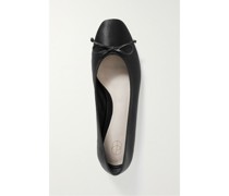 Ballerinas aus Satin mit Schleife