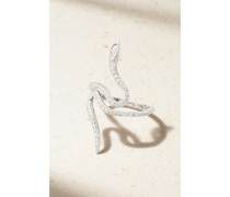 Queen Curled Snake Ring aus 18 Karat Weiß