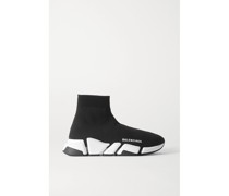Speed 2.0 High-top-sneakers aus Stretch-strick