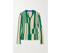 Baldwin Cardigan aus Gestreiftem Jacquard aus einer Biobaumwollmischung