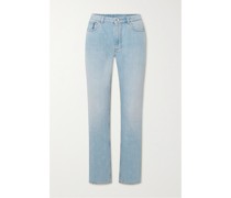 Halbhohe Jeans mit Geradem Bein
