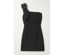 The Engaged One Asymmetrisches Minikleid aus Crêpe