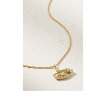 Evil Eye Kette aus 18 Karat  mit Diamanten