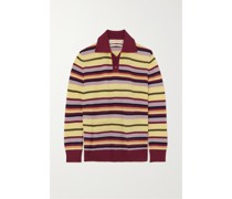 Pullover aus einer Gestreiften Woll-seidenmischung