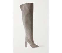 Joplin Overknees aus Veloursleder