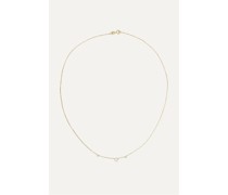 Three Step Kette aus 14 Karat  mit Diamanten
