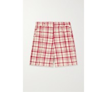 Karierte Shorts aus Wolle