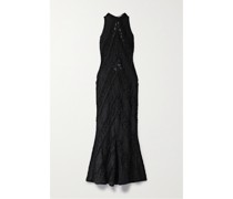 Kivah Rückenfreies Maxikleid aus Stretch-spitze und Gaze