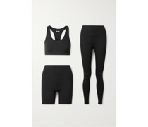 Set aus Leggings, Shorts und Sport-bh aus Airweight-material