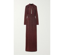 Aisha Robe aus Gestreiftem Lurex®
