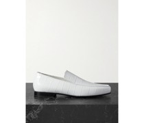 + Net Sustain The Croco Oval Loafers aus Leder