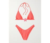 Aloha Triangel-bikini mit Verzierung