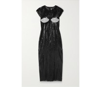 The Goodbye Midikleid aus Metall-mesh