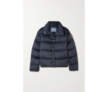 Wattierte Daunenjacke aus Gestepptem Shell