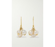 Ohrringe aus 18 Karat Gold mit Perlen