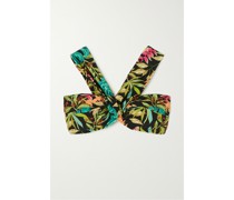 Tropicalia Bedrucktes Neckholder-bikini-oberteil
