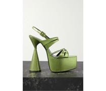 Belle Plateau-sandalen aus Strukturiertem Leder