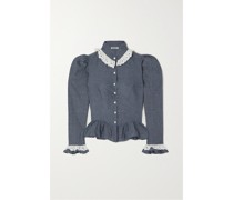 Grace Bluse aus Baumwoll-chambray
