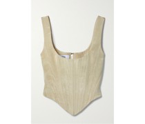 Bustier aus Moiré aus Einer Baumwollmischung