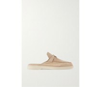 Babouche Charms Walk Slippers aus Veloursleder