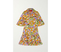Choux Mini-hemdblusenkleid aus Baumwollpopeline