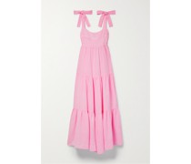 Marguerite Maxikleid aus Baumwoll-seersucker