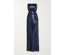 Ava Trägerlose Robe aus Satin