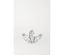 Lotus Ohrstecker aus 18 Karat  mit Diamanten