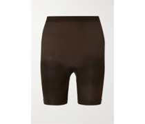 Seamless Sculpt Mid Thigh Shorts – Cocoa – Shorts- Cocoa