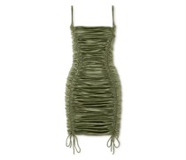 Minikleid aus Gerafftem Stretch-satin