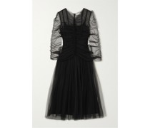 Malin Midikleid aus Tüll mit Rüschen