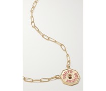 Wee Porte Bonheur Coin Kette aus 14 Karat