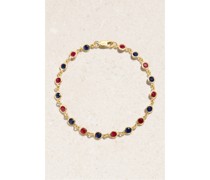 Armband aus 14 Karat  mit Rubinen Und Saphiren