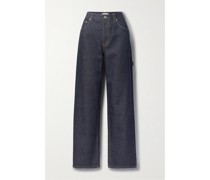 Halbhohe Jeans mit Weitem Bein