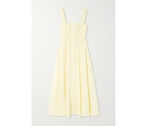 + Net Sustain Lara Midikleid aus Biobaumwollpopeline