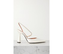Saturn Slingback-pumps aus Satin