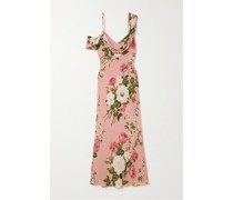 Reya Asymmetrisches Midikleid aus Georgette