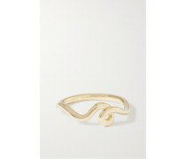Wave Ring aus 9-karätigem