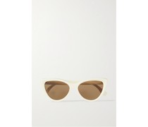 Sonnenbrille mit Cat-eye-rahmen aus Azetat
