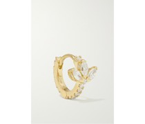 Lotus 6,5 Mm Einzelne Creole aus 18 Karat