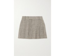 Minirock aus Tweed mit Falten