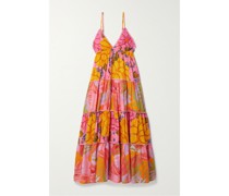 Maxikleid aus Baumwoll-voile