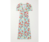 Jackson Midikleid aus Crêpe mit Blumenprint