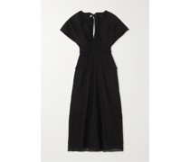 Midikleid aus Krepon aus einer Tencel™-lyocell-mischung