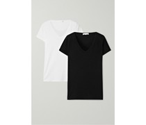 + Net Sustain Set aus Zwei T-shirts aus Bio-pima-baumwoll-jersey