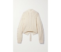 Shelby Pullover aus Wolle In Zopfstrick