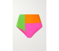 Lydia Bikini-höschen aus Stretch-econyl® in Colour-block-optik